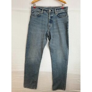 Buck Mason Ford Standard Mens 14 Oz Double Dipped 12102 Denim Button Fly 33x34